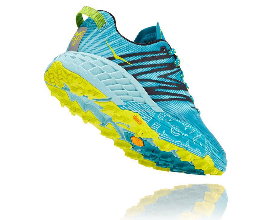 Hoka One One Trail Schoenen Dames - Speedgoat 4 - Turquoise - ON9850641